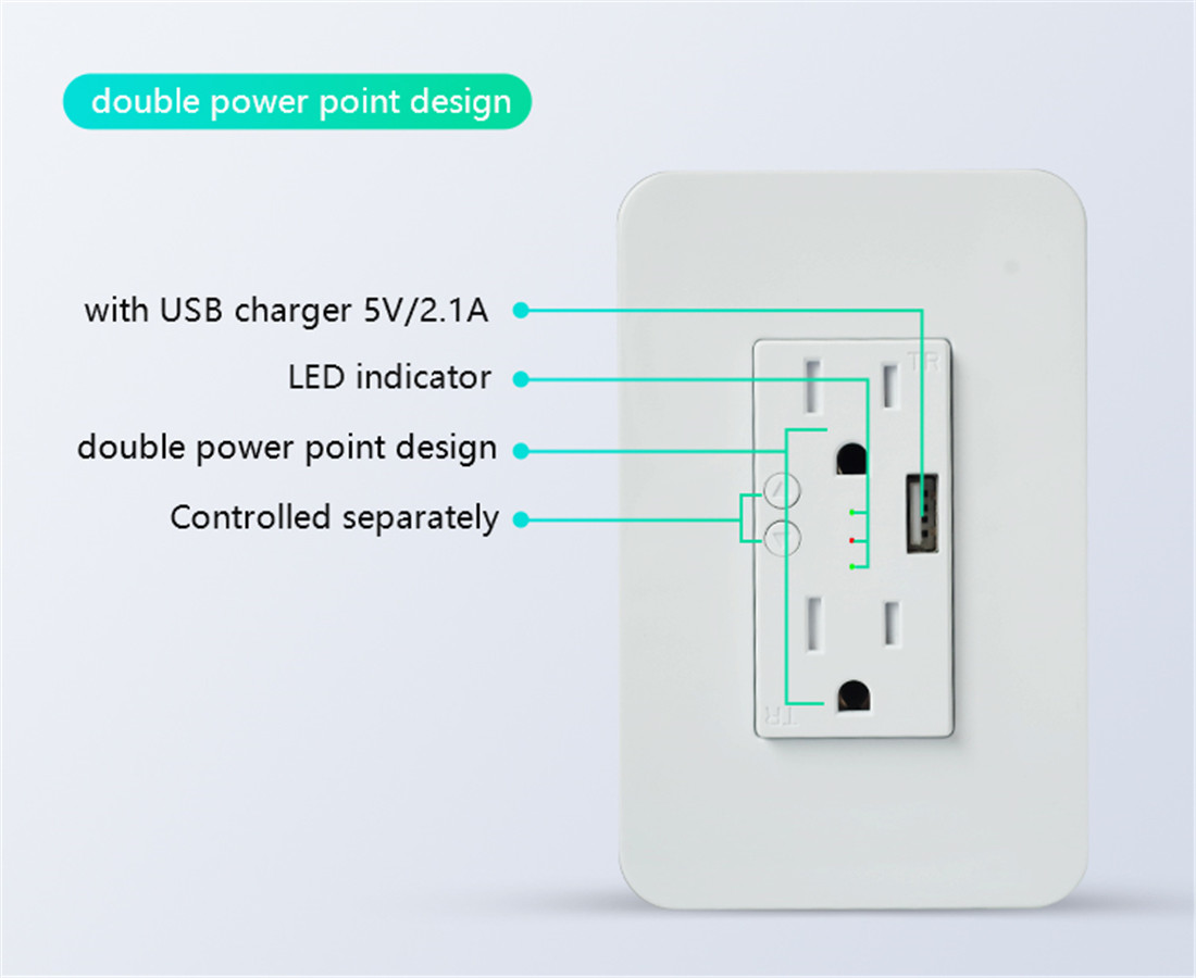 US 120 Style Smart Wall Socket