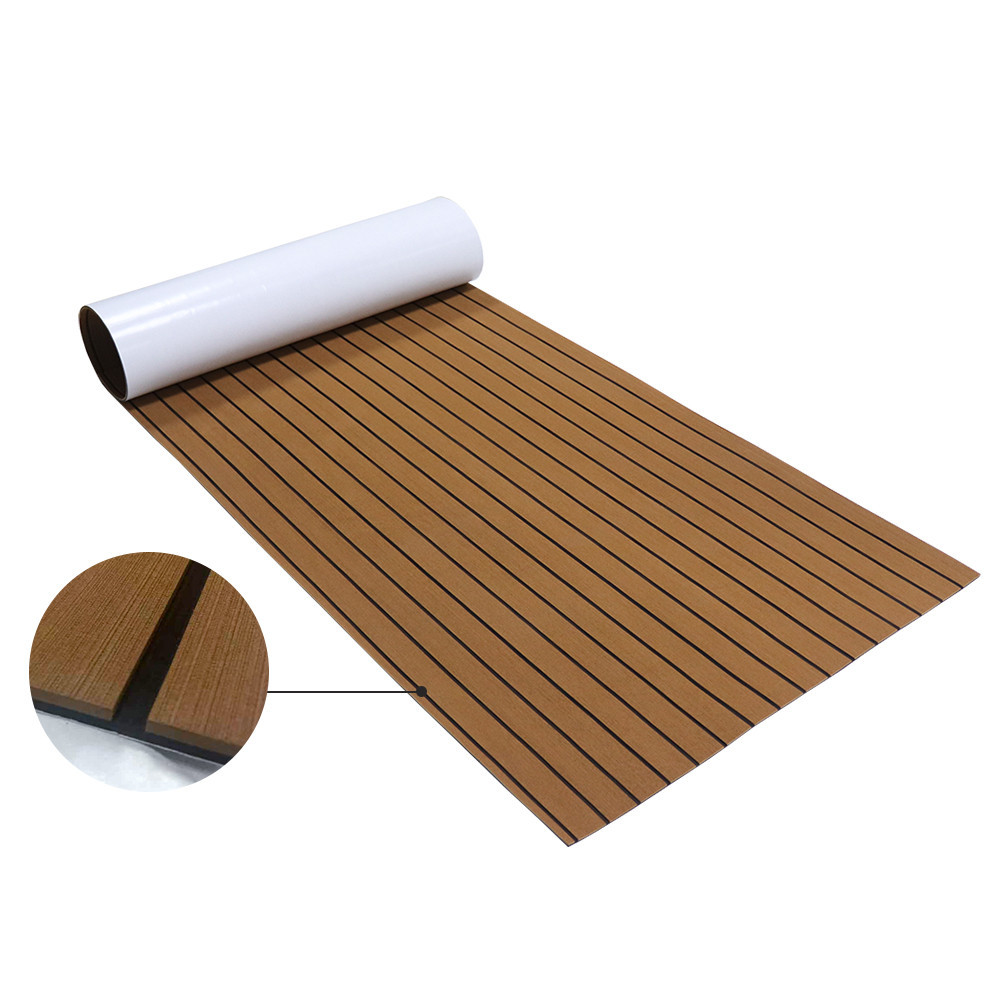 98in X 47in Eva Faux Synthetic Teak Deck L240cm Laminated Flooring