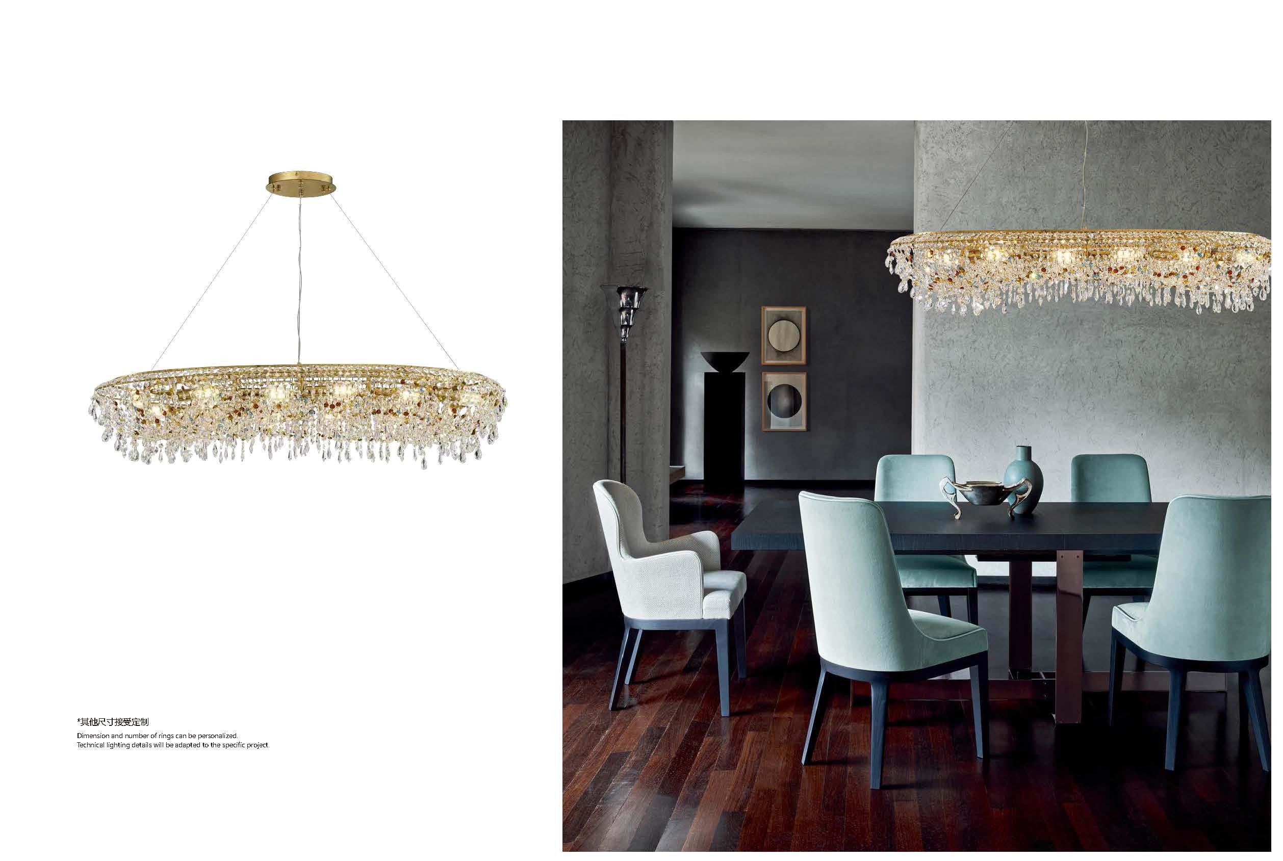 Modern Gorgeous Crystal Lobby Chandeliers