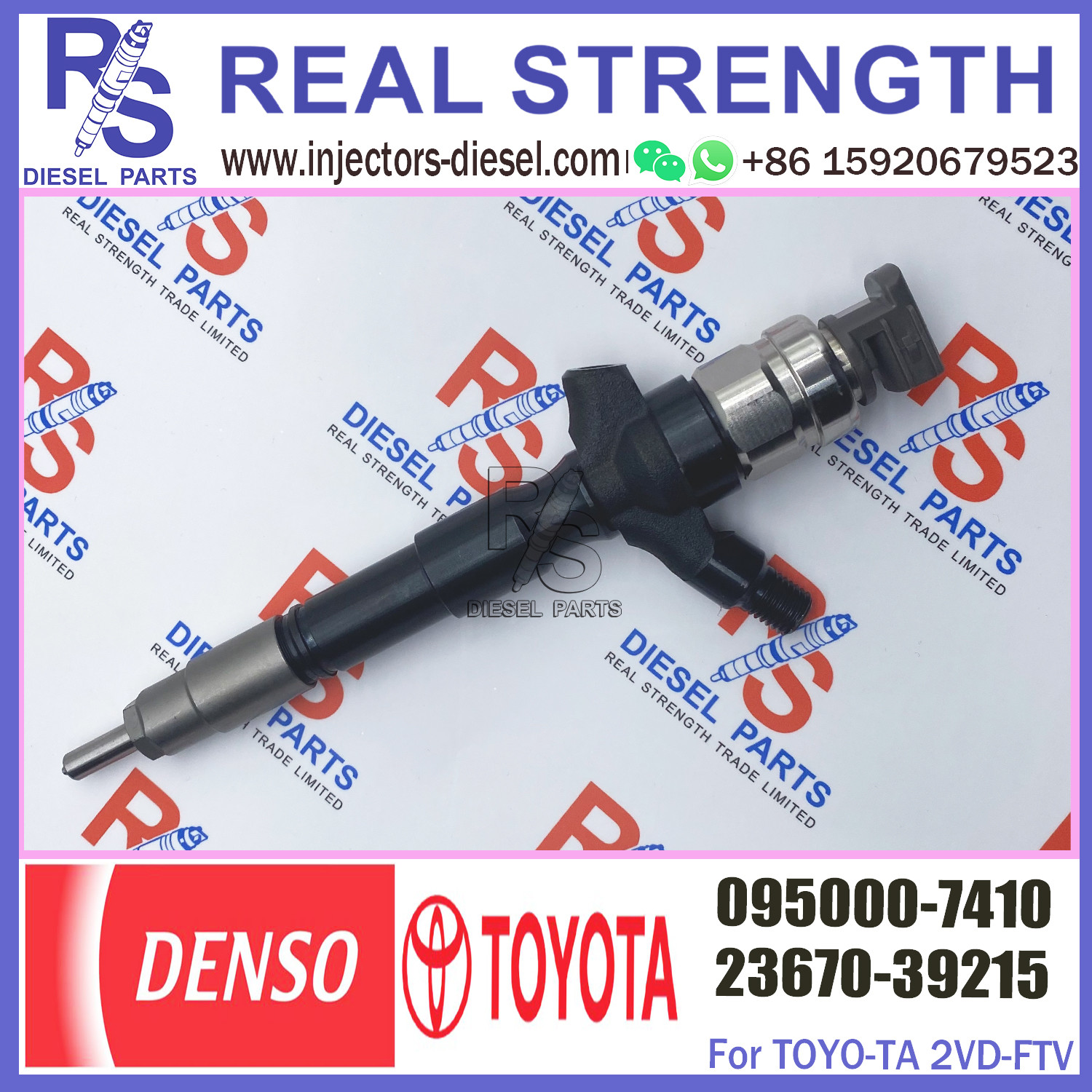 1KD FTV Fuel Injector 095000-6760 095000-7780 095000-7030 23670-39215 095000-7410 For Densos Toyota Hilux