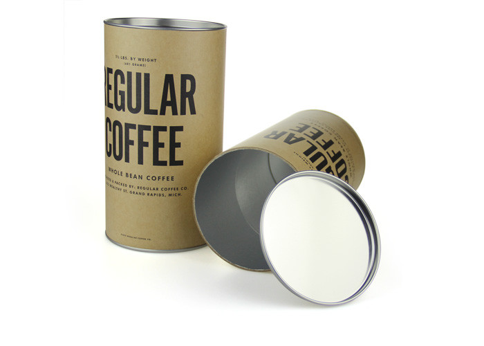 Carton Design Paper Tube Paper Composite Cans With Movable Tinplate Lid