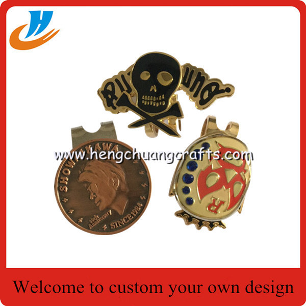 Shenzhen factory production Soft enamel golf accessory cheapest price custom