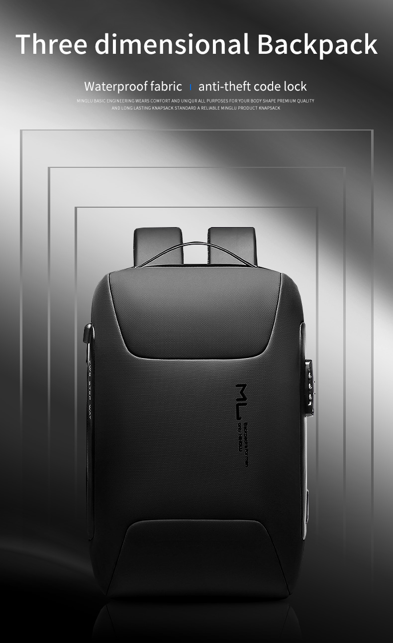 New bag laptop usb charging men college school waterproof bagpack backpack bag backpacks for men