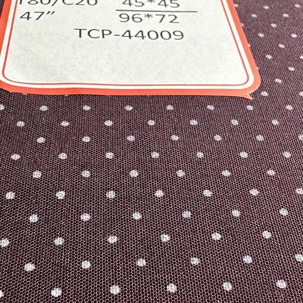 80/20 Polyester Cotton Printed Fabric 45X45 96X72 1/1 44'' Light Breathable