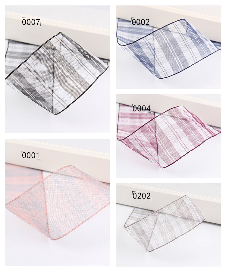 6mm-38mm Plaid Polyester Organza Ribbon for Flower Chocolate Gift Packing