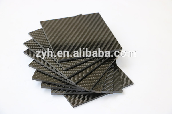 400X500X1.5mm 100% Carbon Fiber Plate Panel 3K Plain Weave Glossy