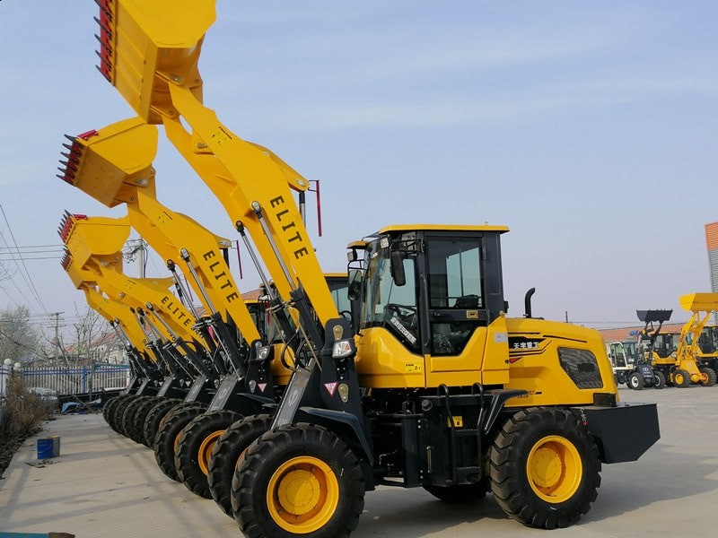 China Famous Brand ET920 Front Wheel Loader With Hay Fork Grass Loader With Grapple