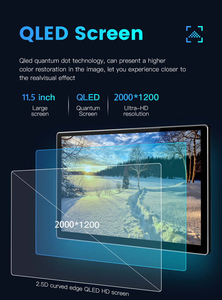 11.5 Inch Capacitive Touch Screen Car Stereo with CarPlay and User-Friendly Interface