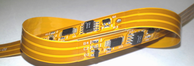 FPC 2 Layer 0.15mm Flexible Printed Circuit Boards Black Solder Mask