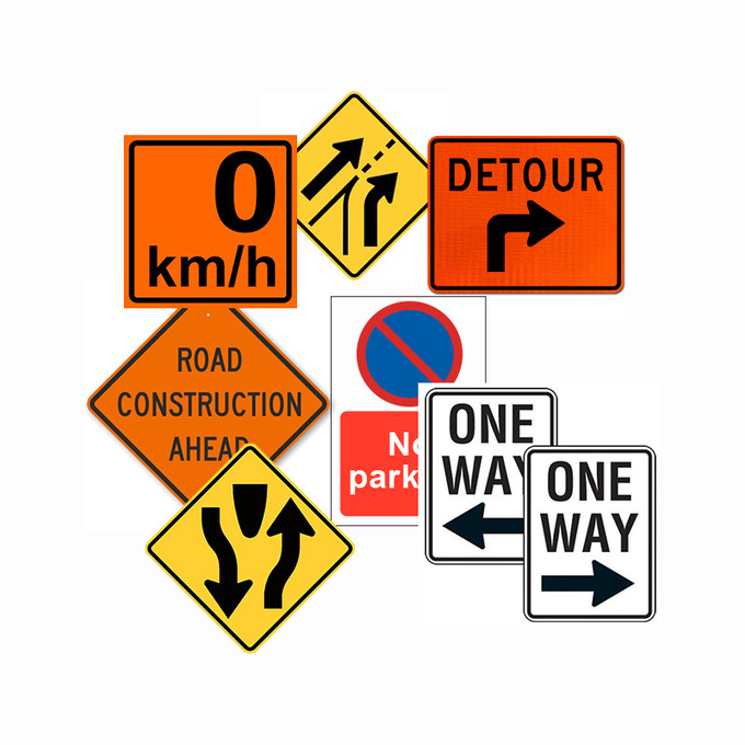 Road Sign Traffic Signs Customized Street Signs Traffic Control Signs Customized Design Traffic Warning Sign Road Work Ahead Road Sign