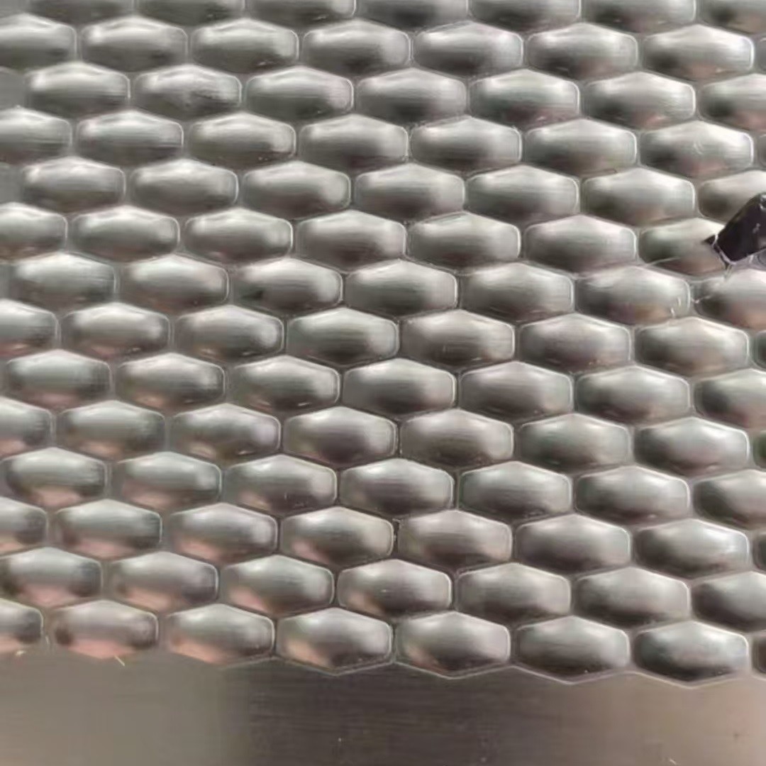 Stainless Steel Diamond Pattern Embossed Sheet / Diamond Pattern 3D SS Sheet