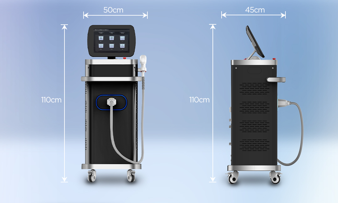 Stationary Diode Laser Hair Removal 3 Waves Works In Same Handle