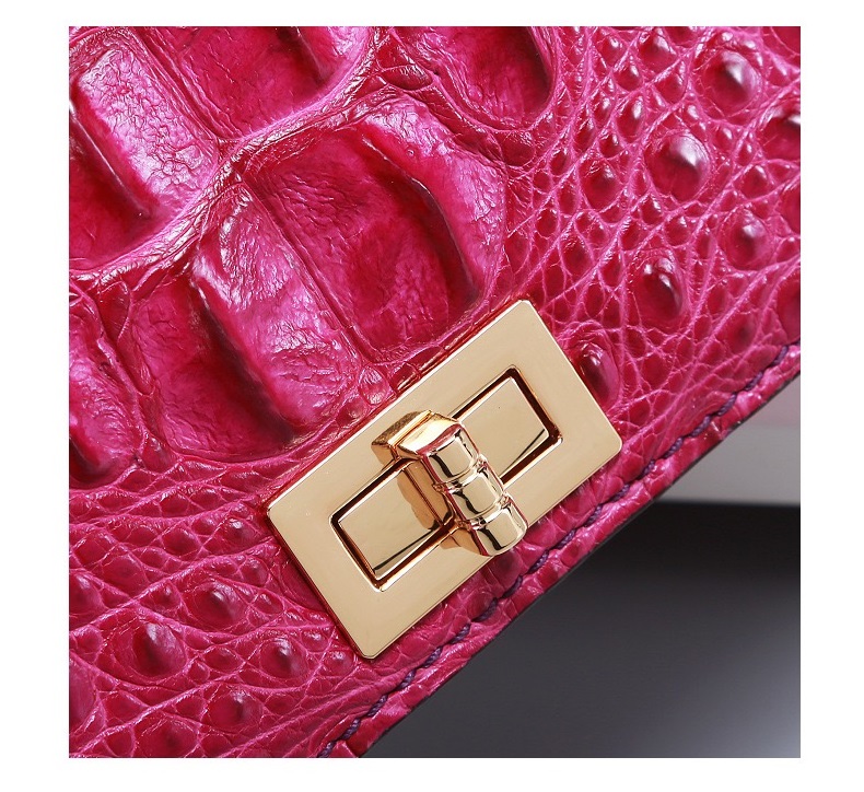 Authentic Genuine Crocodile Skin Female Small Purse Women Handbag Exotic Alligator Leather Lady Cross Shoulder Bag