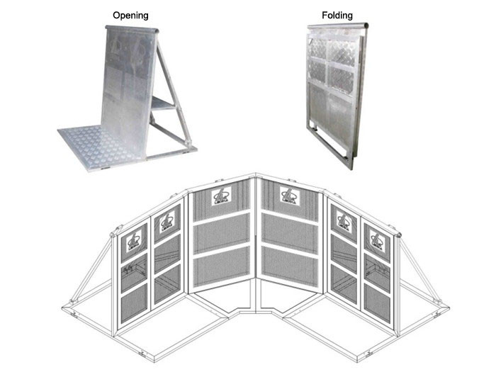 Stable Mojo Crowd Barrier System For Large Sports Meeting