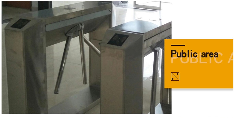 Intelligent Automatic Turnstile Barrier Gate Drop Arm Tripod Alloy DC Motor