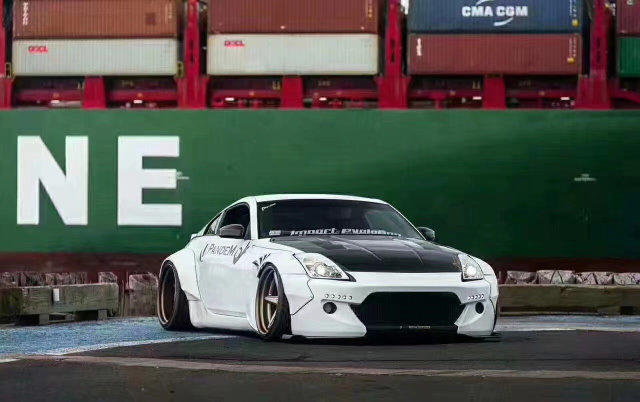 350Z Nissan Body Kit Resin Fibre Bumper Rear Diffuser Auto Front Spoiler Side Skirt