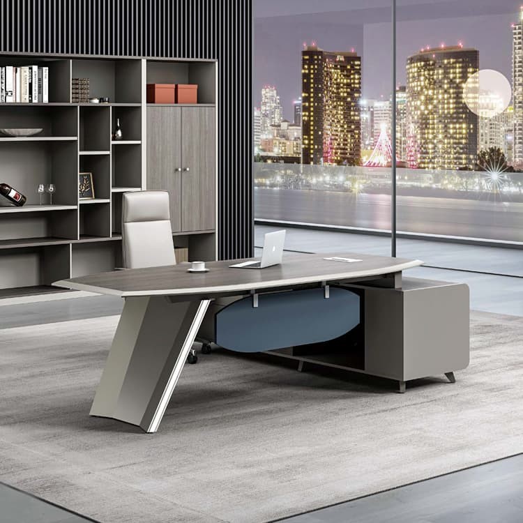 2M Contemporary Executive Desk MFC Office Table Boss Executive Desks