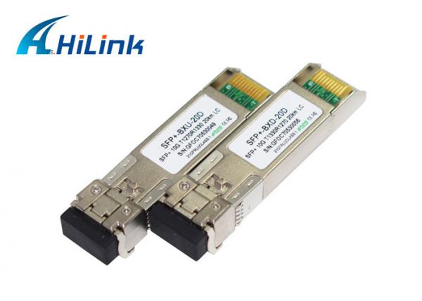 Quality 1270/1330nm 20Km 10Gb BIDI SFP+ Wdm DFB+PIN Up to 80km Easy Compatible for sale