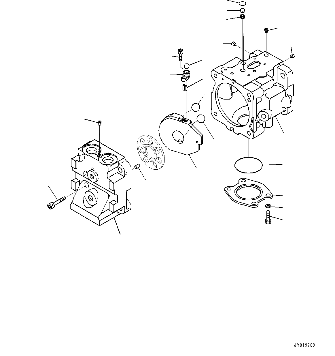 KOMATSU 708-1T-01431 Parts PUMP SUB ASS'Y