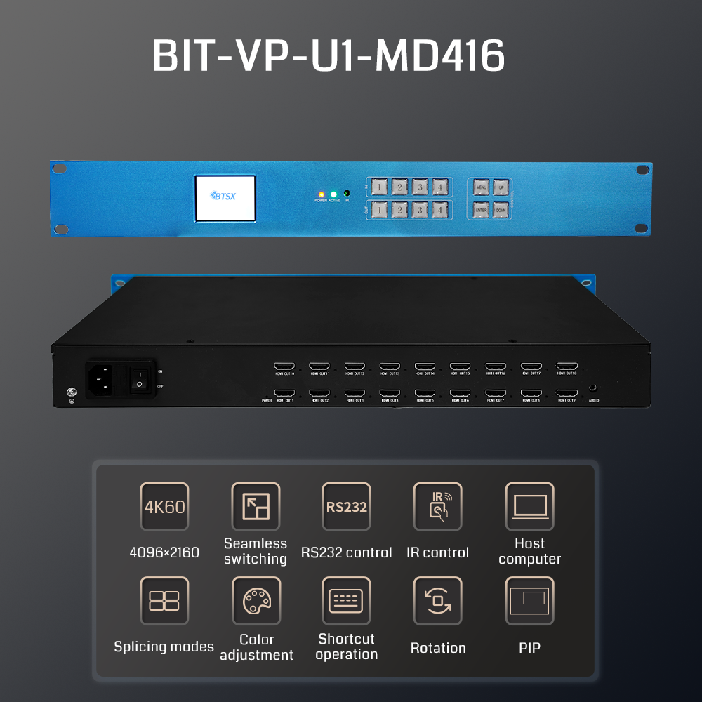 Bitvisus Professional Audio Video & Lighting 4K Video Processor with 4K60 HDMI 2.0 High Performance