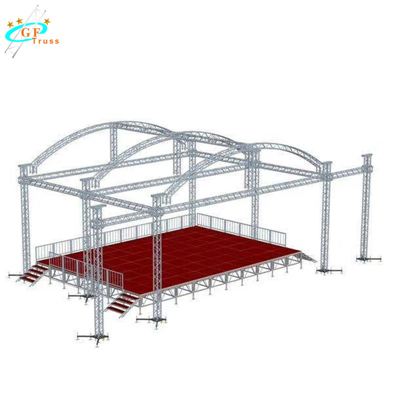 Exhibition Event 2m Curved Aluminum Roof Truss System