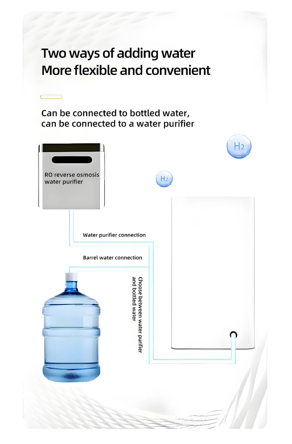 WEIZI Molecular Hydrogen Machine Platinum Titanium Electrode For Home Use