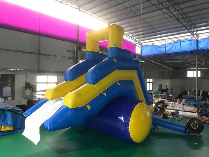 Mini Size Inflatable Blow Up Water Slide For Toddlers Custom Logo Available