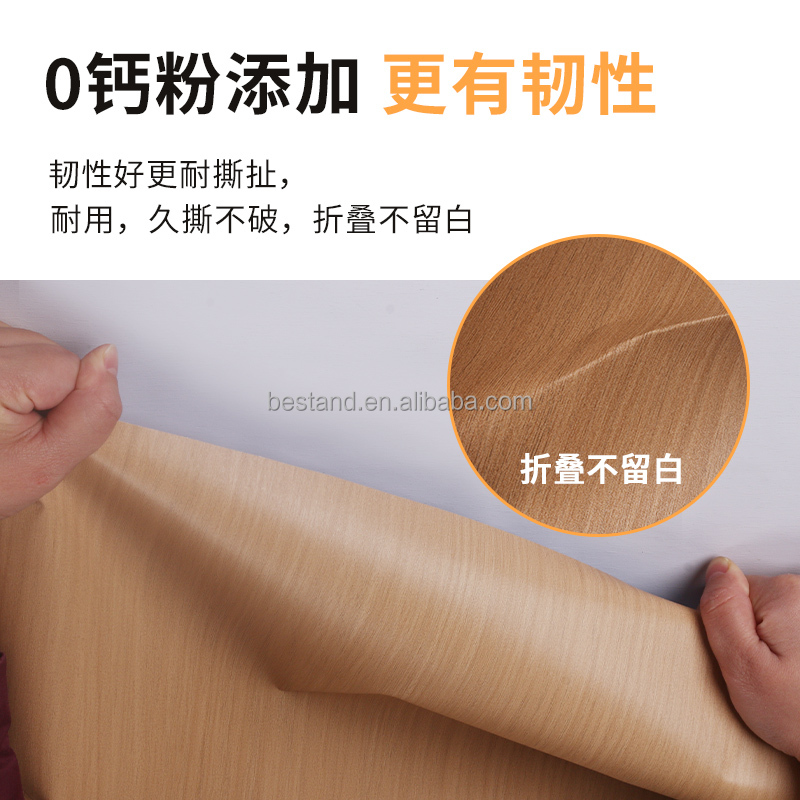 Wood Grain PVC Lamination Film for Furniture Wall Floor Protection 122cm Width * 50m