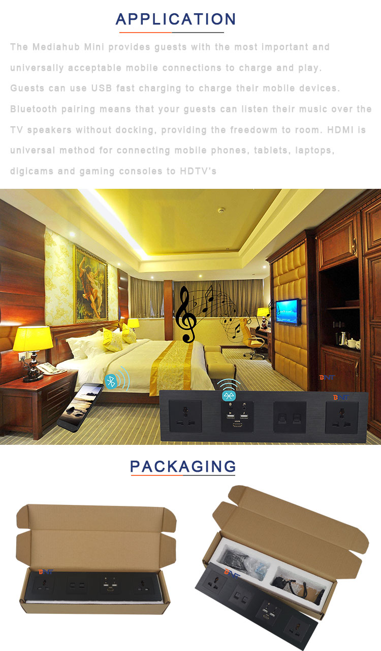 desk wall socket / table power plugs for hotel furniture with usb port