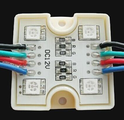 4leds 5050 SMD LED Module Light White Color Injection Waterproof
