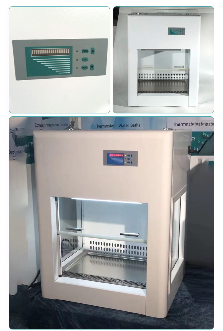 Vertical Airflow Mini Laminar Flow Cabinet for 10kg Work Surface Bearing and HEPA Filter