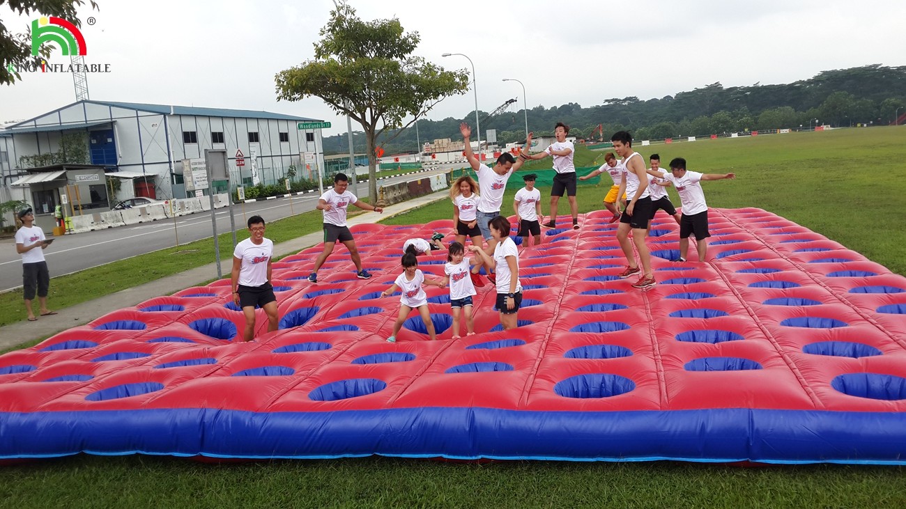 Competitive Challenge Inflatable Bounce Obstacle Course PVC Mattress Running Inflatable Course Equipment For Event
