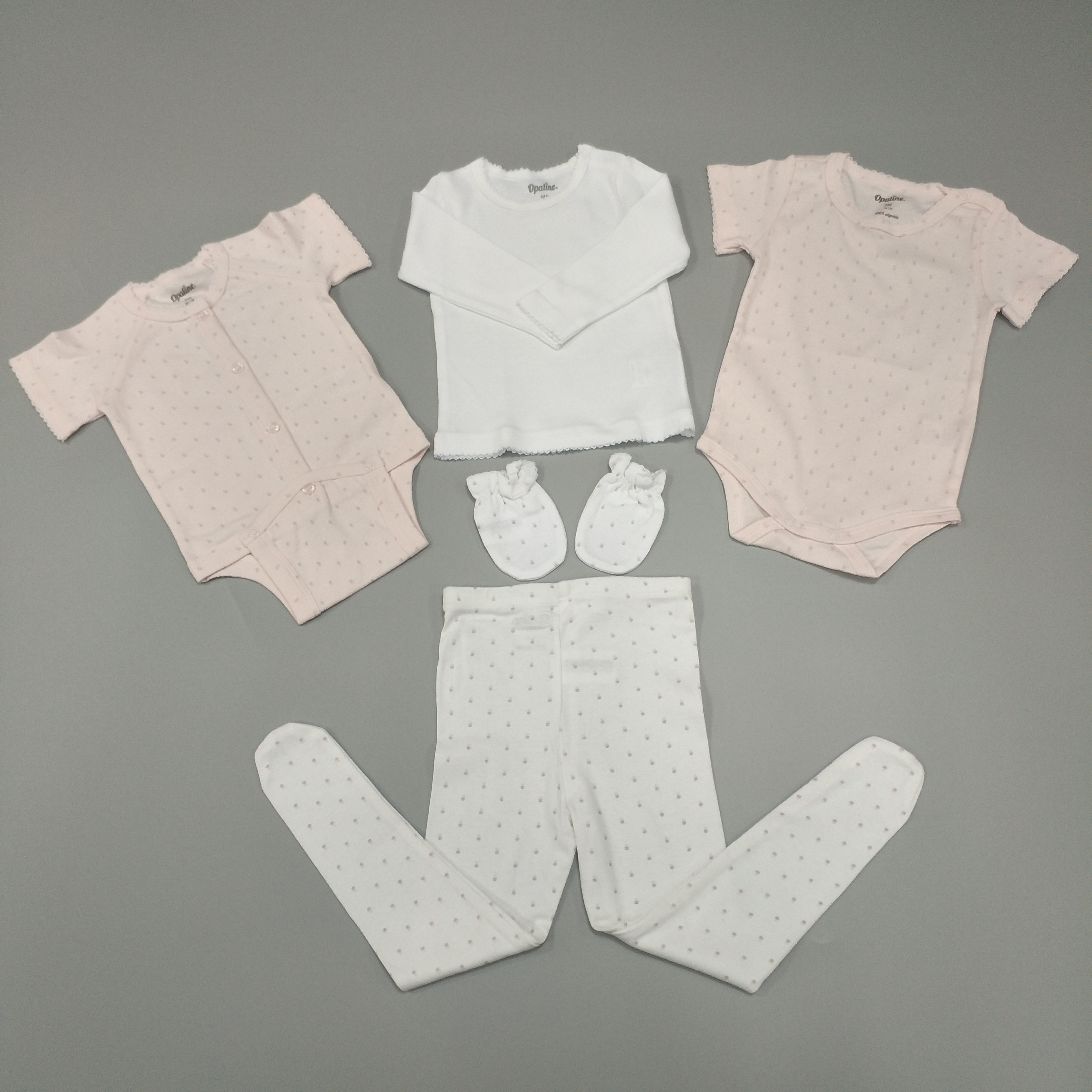 Super Soft 100% Cotton Newborn Baby Clothing Gift Set Bodysuit Blanket Hat and Layette