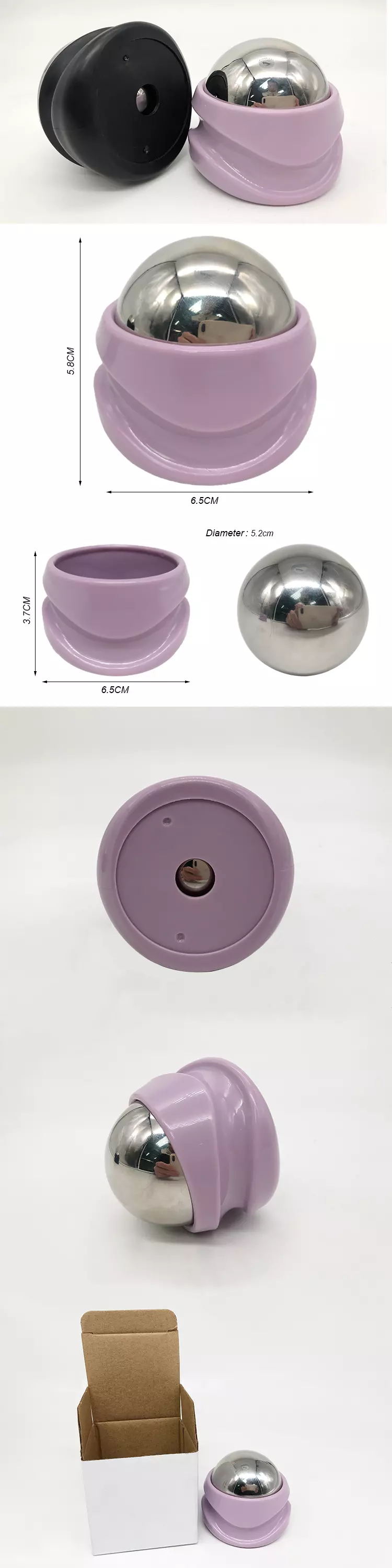 Cold Hot Massage Roller Ball Size Logo Customized Acceptable