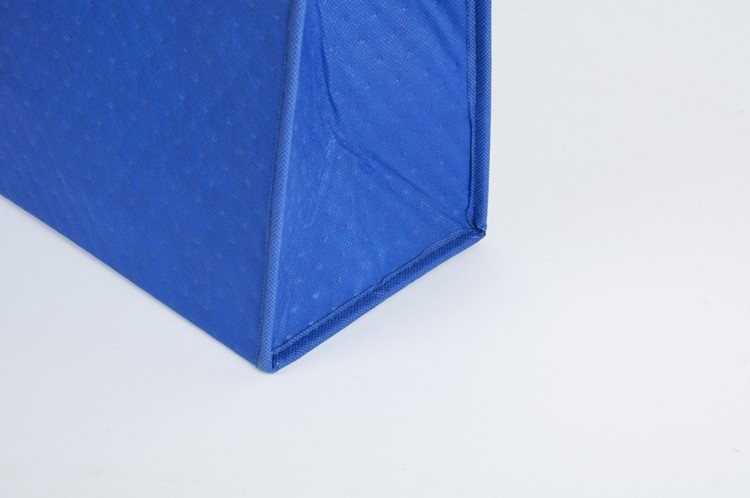 Fashion portable recyclable pp non woven cooler bag travelling insulated food delivery tote reusable thermal lunch bag