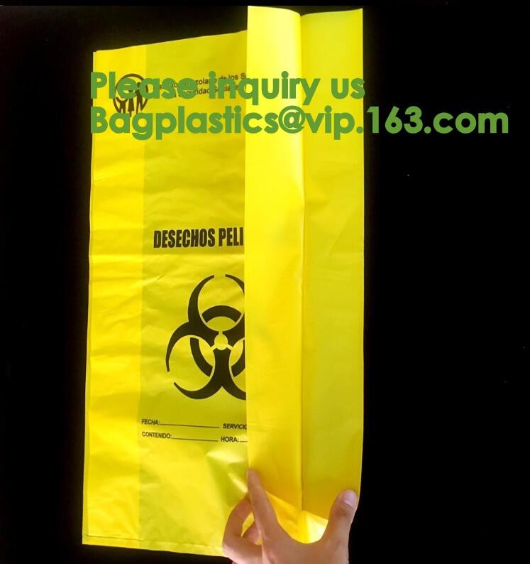 Lab, Hospital, Healthcare, Safety, Infectious, Medical Waste Disposal Warning Label Sterilization Indicate
