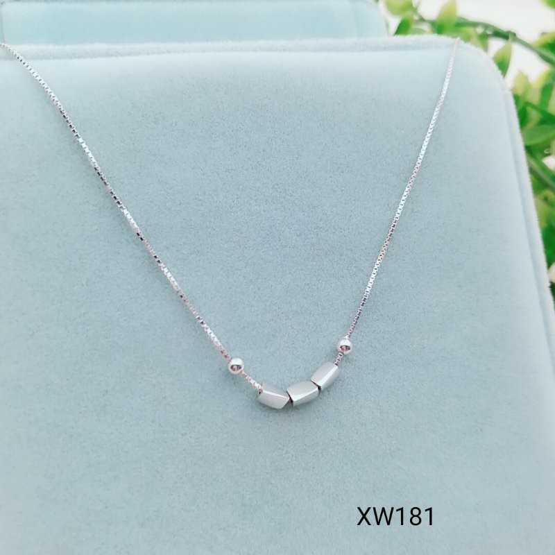 Latest product super quality China sale jewelry charm white stainless steel necklace whole XW194