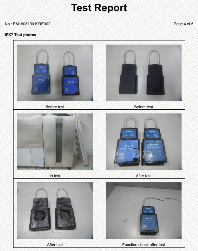 JT701T 4G GSM GPS Tracker Lock Cold Chain Temperature Monitoring Devices