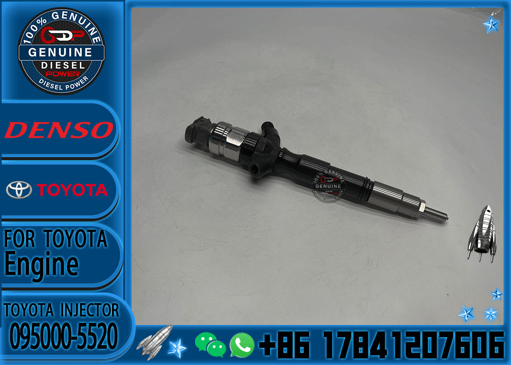 Factory Direct Deal New Common Rail Injector 23670-0L010 Diesel Fuel Injector Nozzle 095000-5520 For 2KD-FTV Engine