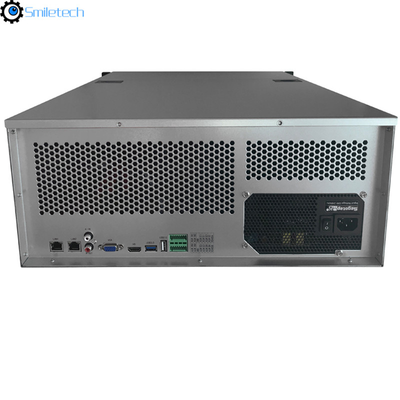 H.265 128CH 4K 5MP 24 SATA HDD 640M incoming bandwidth intelligent analysis function NVR network security system
