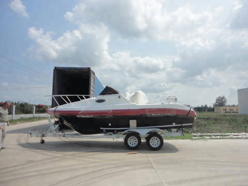 150HP 6.25m New Cabin leisure fishing High Speed Boat fiberglass yacht