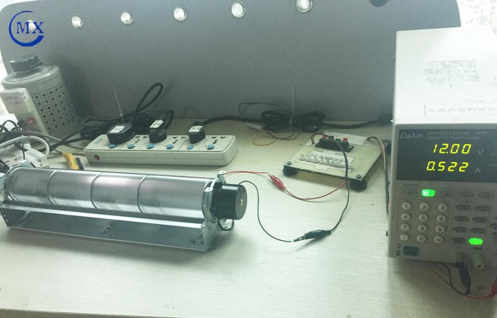 Air cooling 12V dc motor cross flow fan for refrigerator and log burning Household electronic