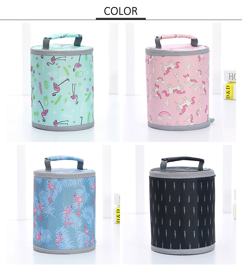 ISO Recyclable oxford L18*D18cm Flamingo Lunch Bag