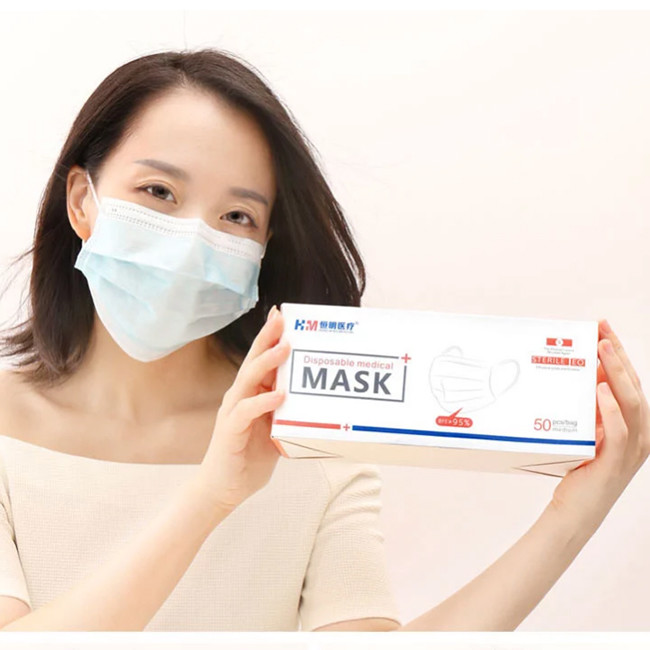 Dust Free 3 Ply Earloop Non Woven Medical Mask Protective Mouth