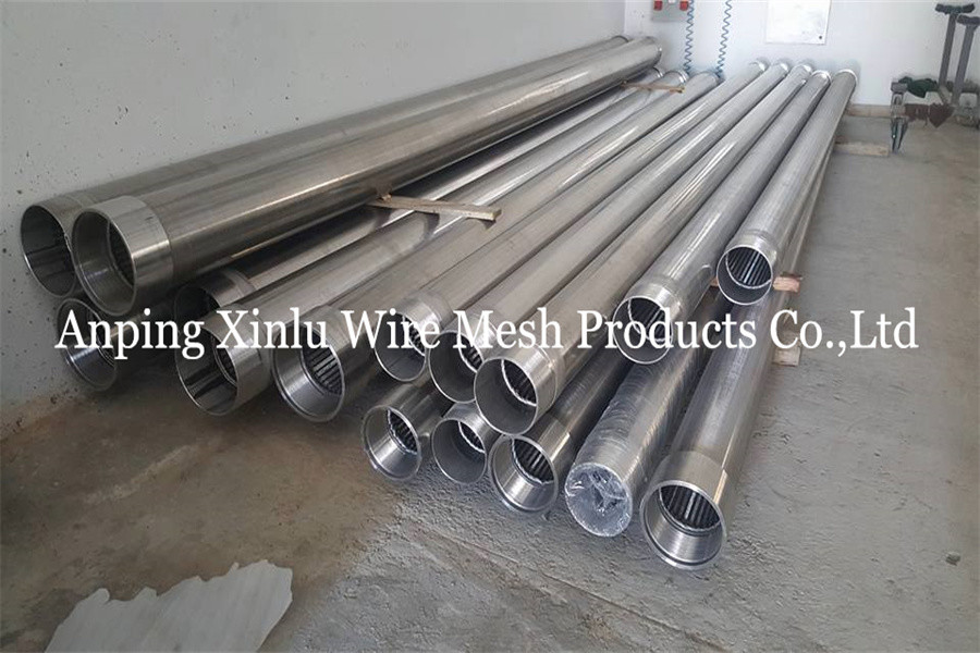 Johnson Type SS316L Od168mm Wedge Wire Screens With Threaded Ends for Water Treatment