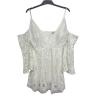 Buy cheap Cold Shoulder Square Neck Womens Casual Summer Dresses Sweet Lace Embroidered from wholesalers