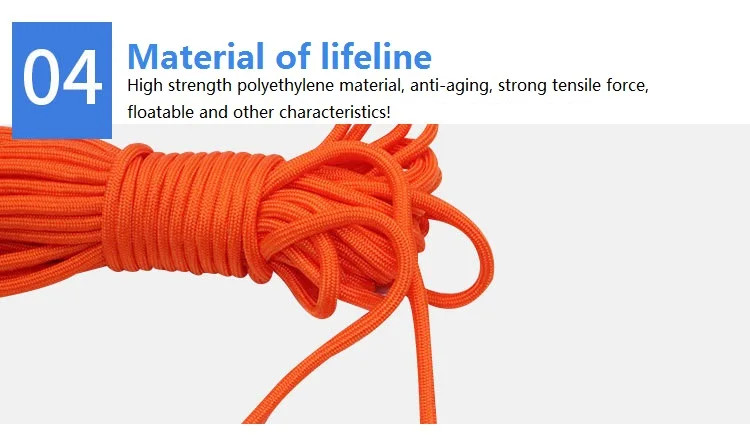 Marine Safety Survival Floating Line Anti-Aging Survival Line Water Rescue Boat With Escape Fire Emergency