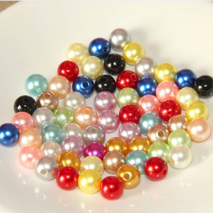 High Quality DIY Handmade ABS Imitation Mix Color Plastic Pearls Beads