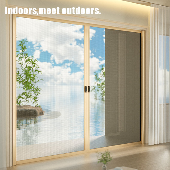 Anti-Pollen Aluminium Profiles Roller Mesh Screen 300*260cm