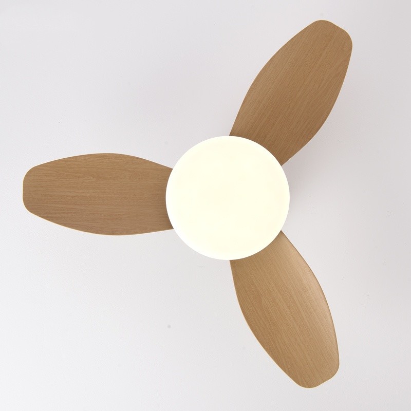 35-inch Home Bedroom Living Room Ceiling Fan with Light Low Floor Ceiling Fan